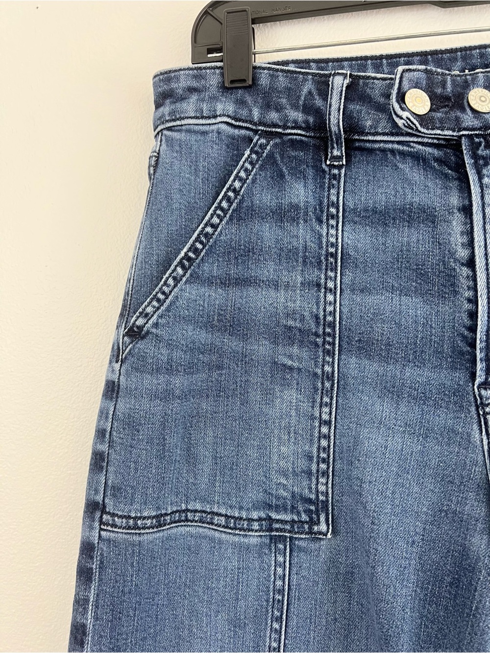 American Eagle Dreamy Drape Wide Leg Jeans High Rise Baggy Utility 10 X-short - Picture 3 of 14